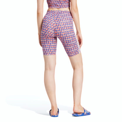 adidas x FARM Rio Bike Shorts - Blue | Women's Lifestyle