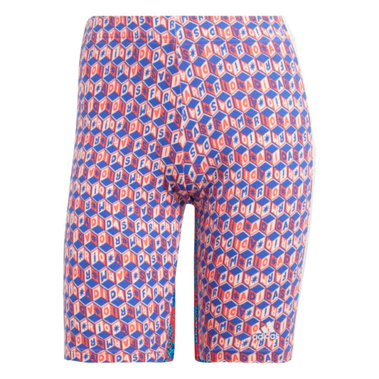 adidas x FARM Rio Bike Shorts - Blue | Women's Lifestyle