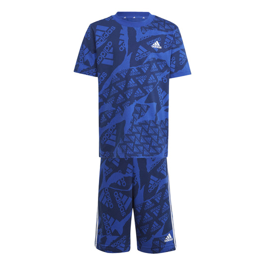 Adidas  t-shirt mc bambini blu