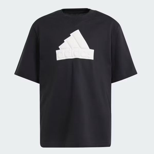 adidas Future Icons Logo Piqué T-Shirt - Black