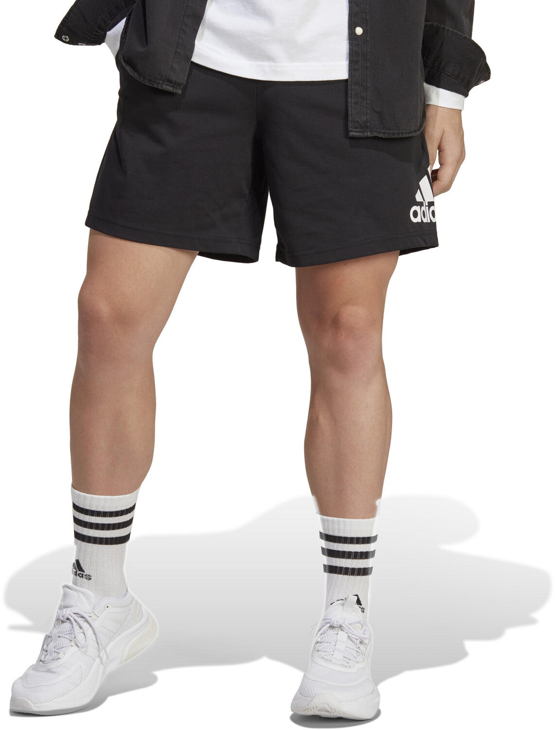 adidas essentials logo shorts - black