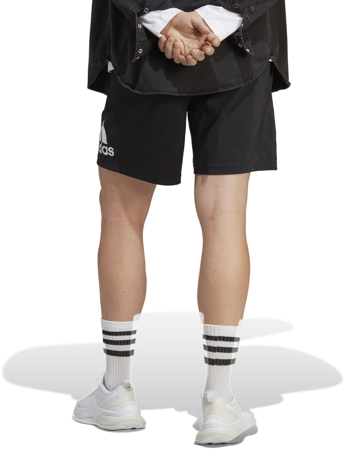 adidas essentials logo shorts - black