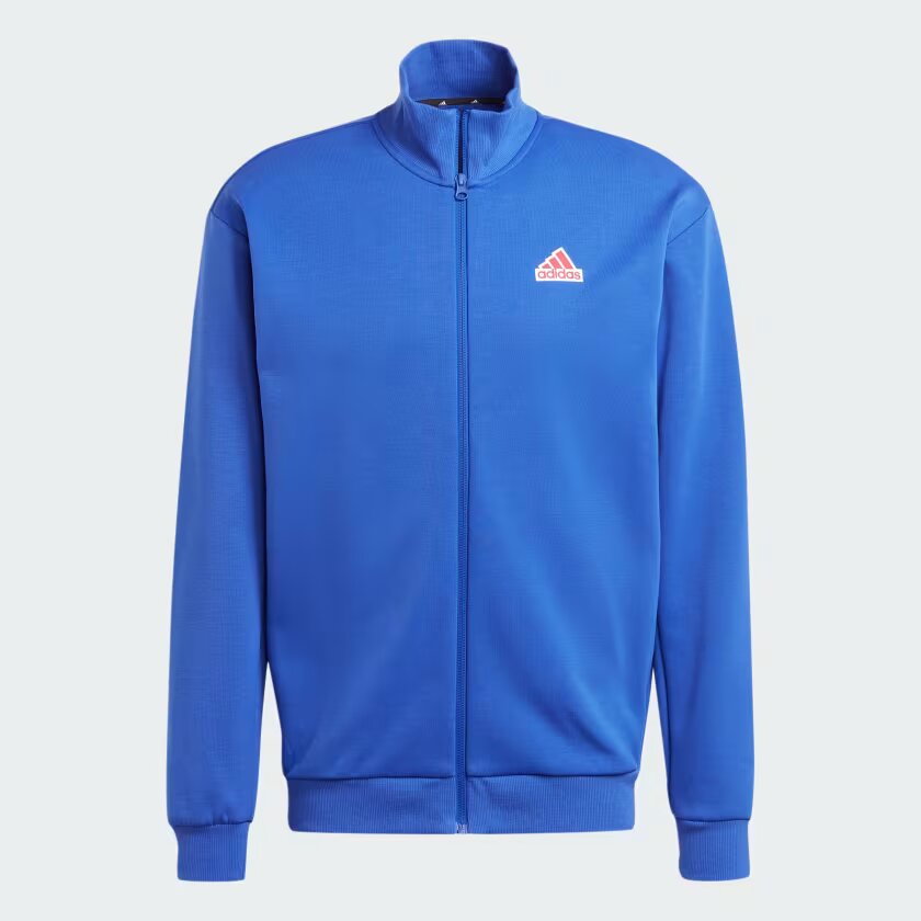 felpa adidas blu logo rosso