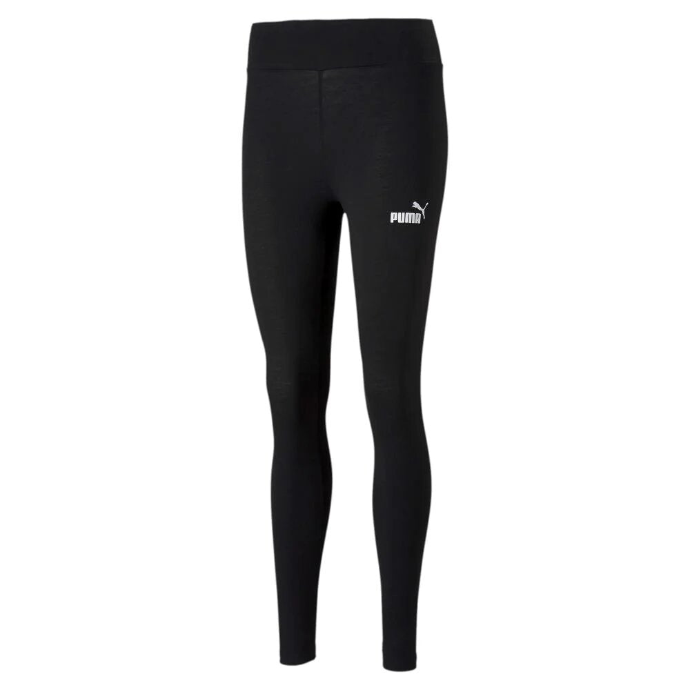 leggings essentials donna nero logo puma