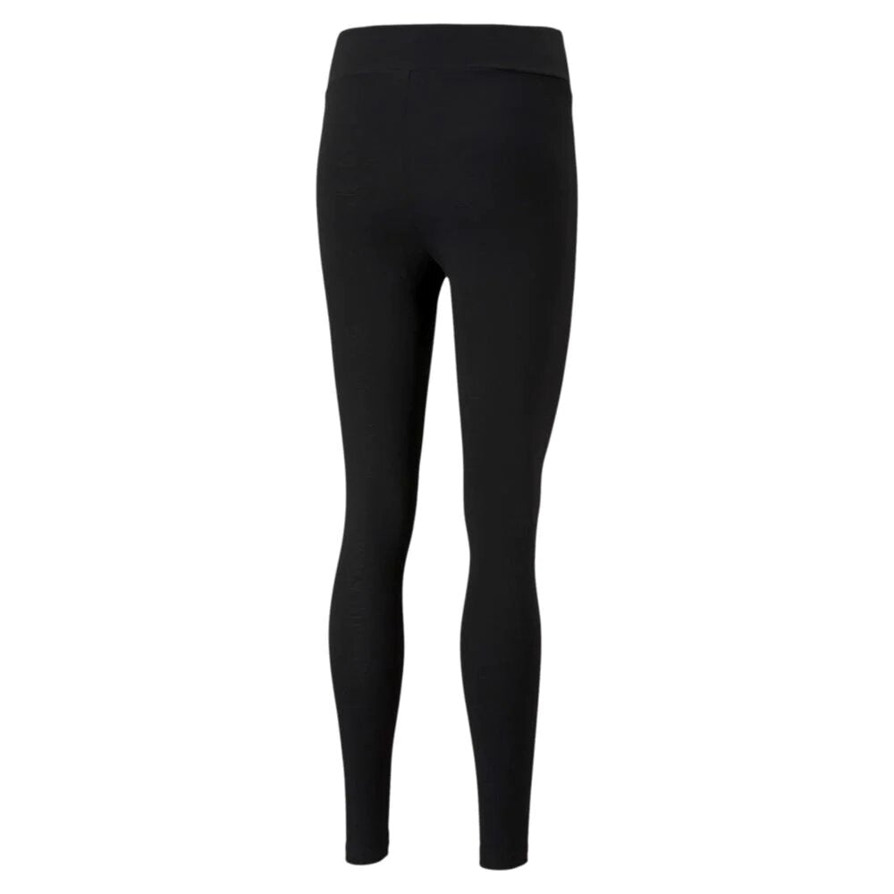 leggings essentials donna nero logo puma