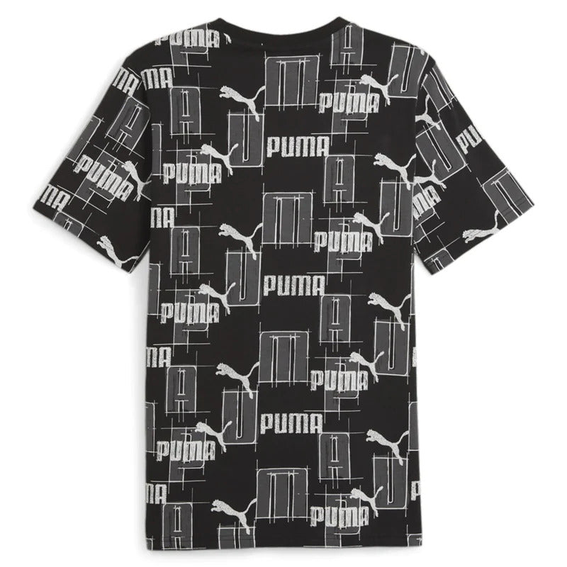 puma t-shirt uomo essentials  logo lab aop