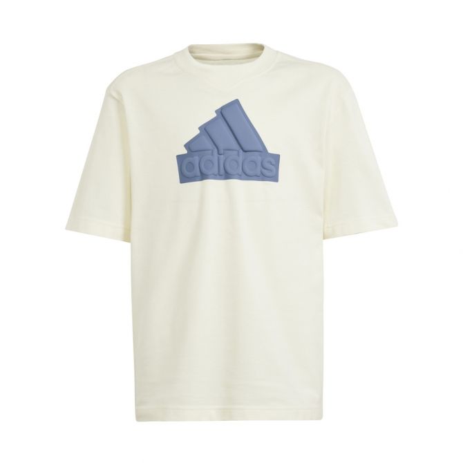 adidas future icons logo piqué tee - beige