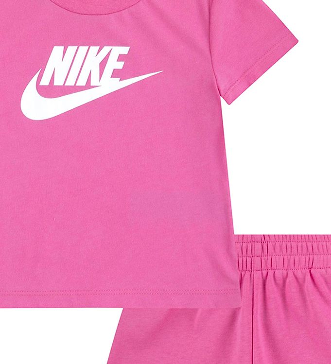 nike club tee & short set rosa