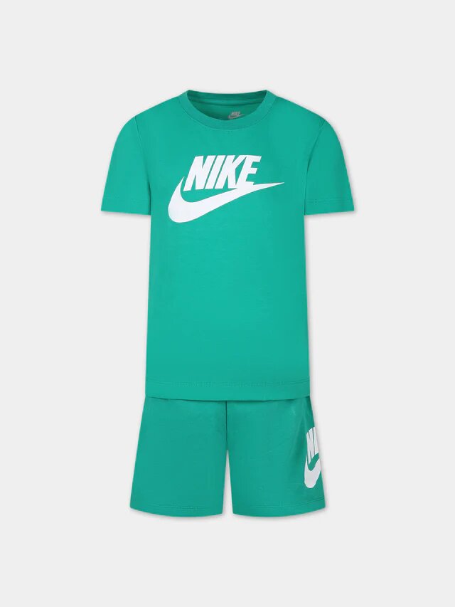 nike club tee & short set verde