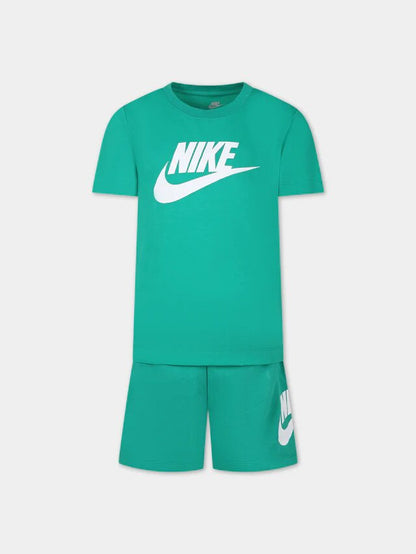 NIKE CLUB TEE & SHORT SET VERDE