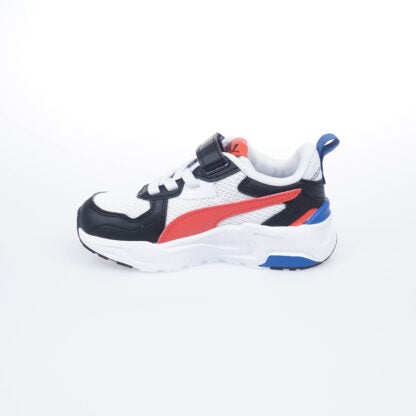 puma trinity lite white-acitive red-black