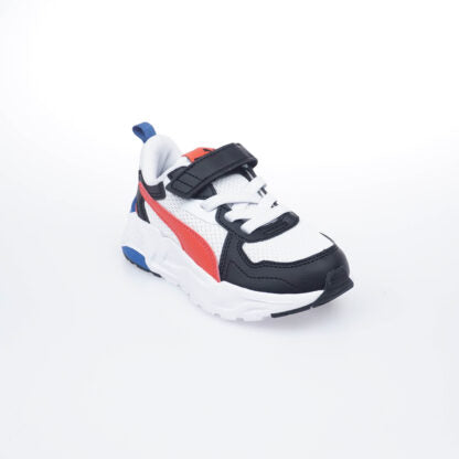 puma trinity lite white-acitive red-black