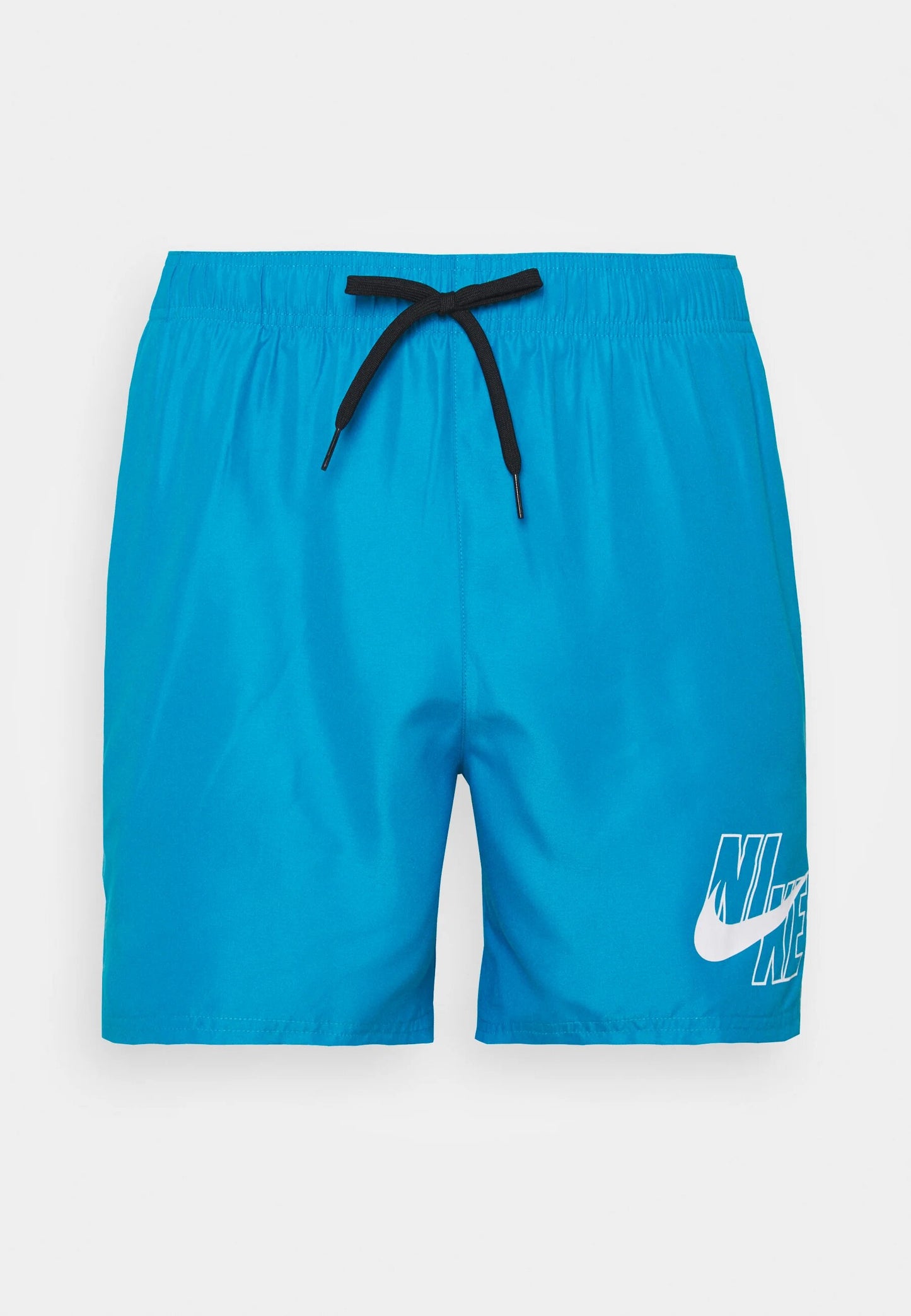 nike swim logo solid 5" volley shorts