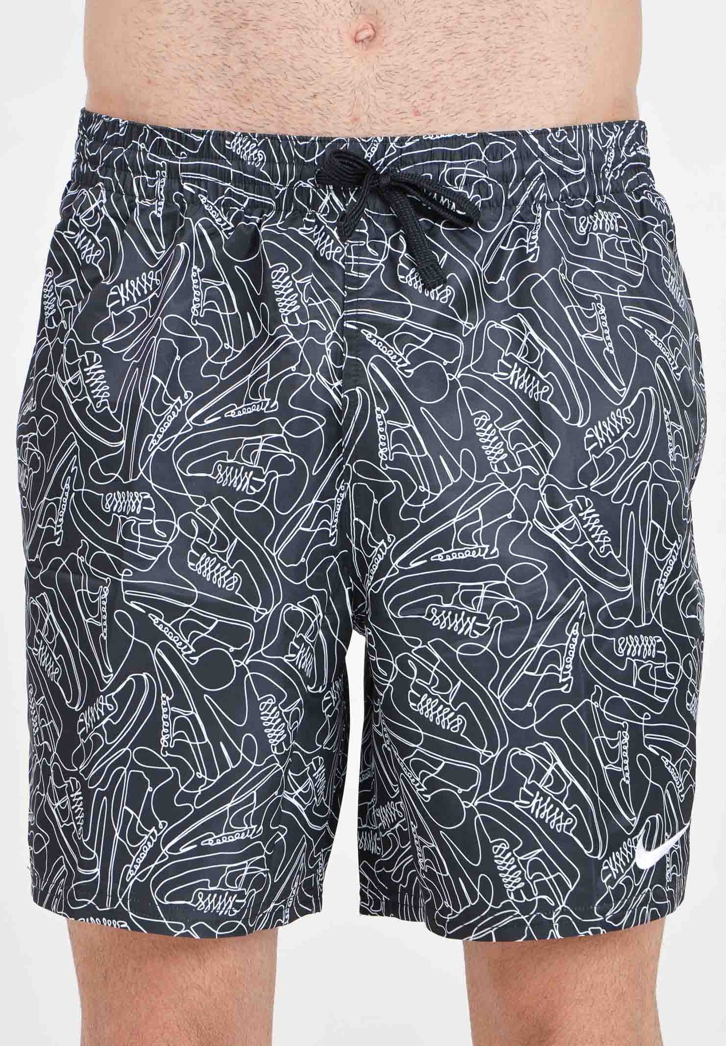 nike swim sneakers men's 7" volley shorts