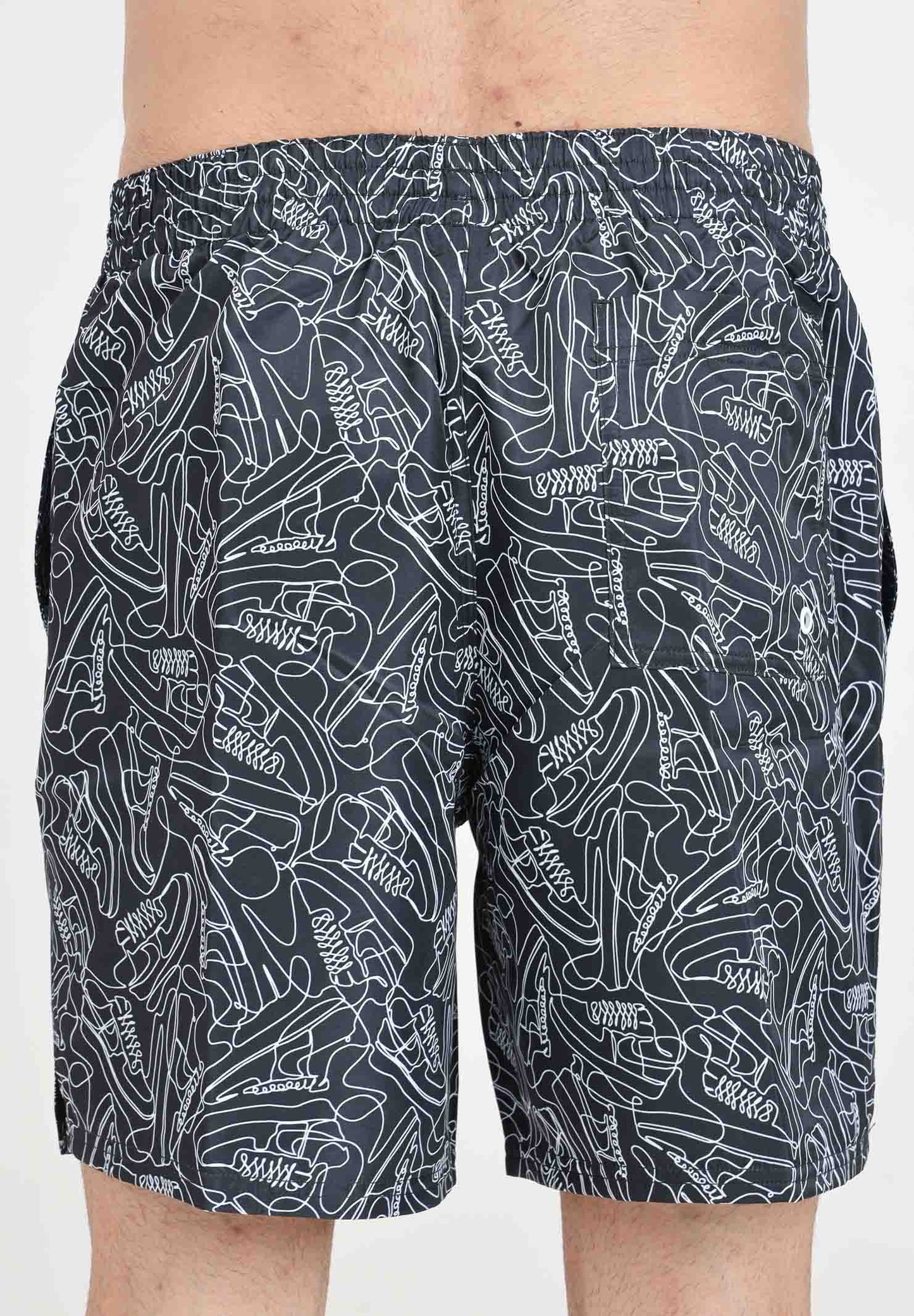 nike swim sneakers men's 7" volley shorts