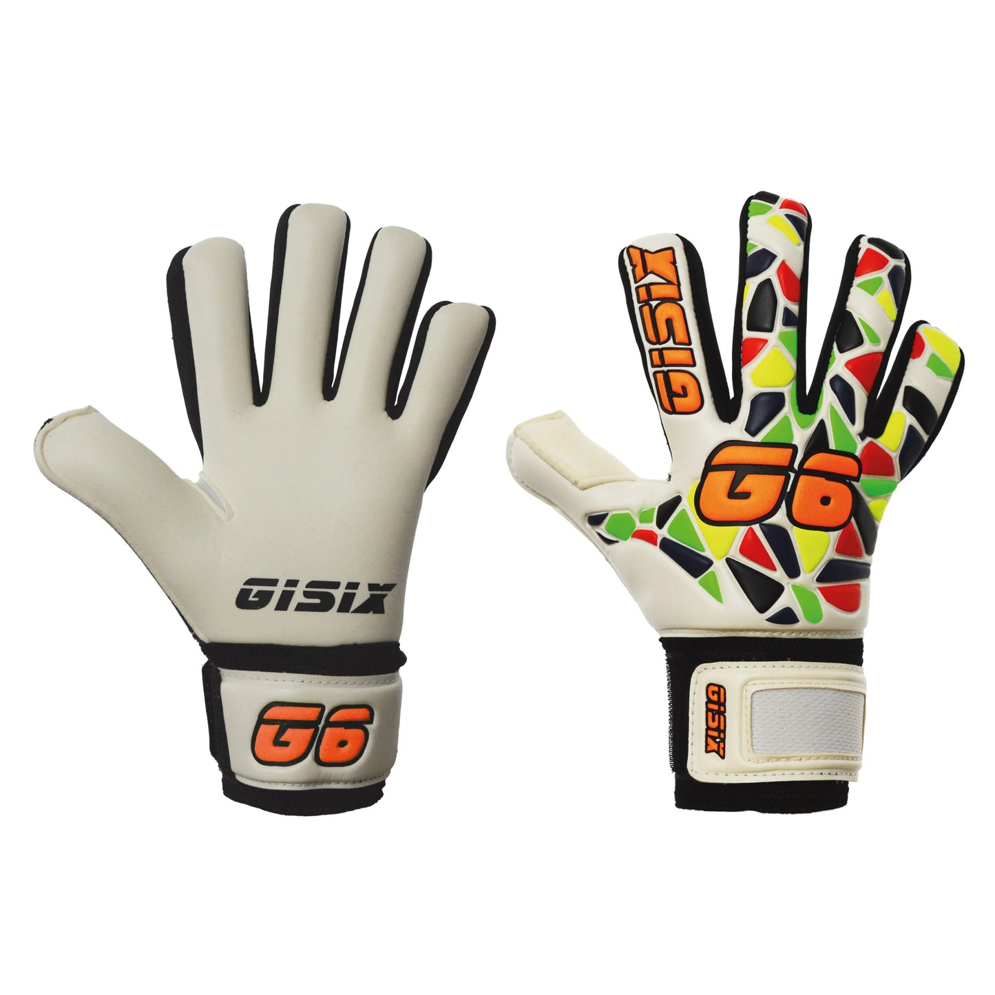 gisix guanti da portiere / white