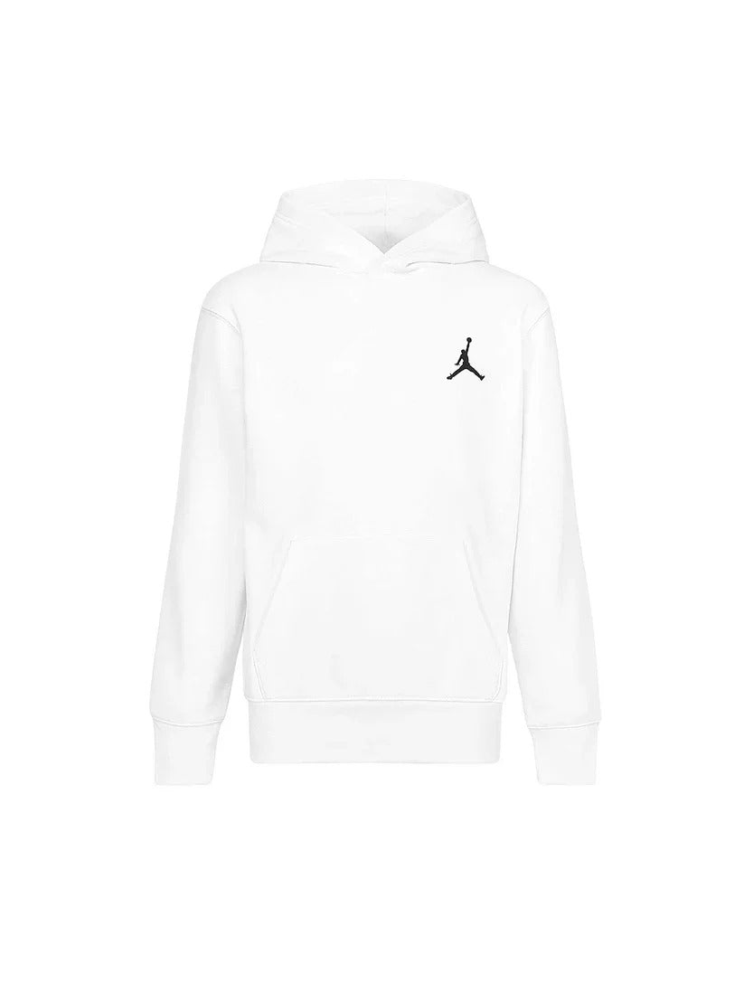 felpa jordan essential bianco logo nero