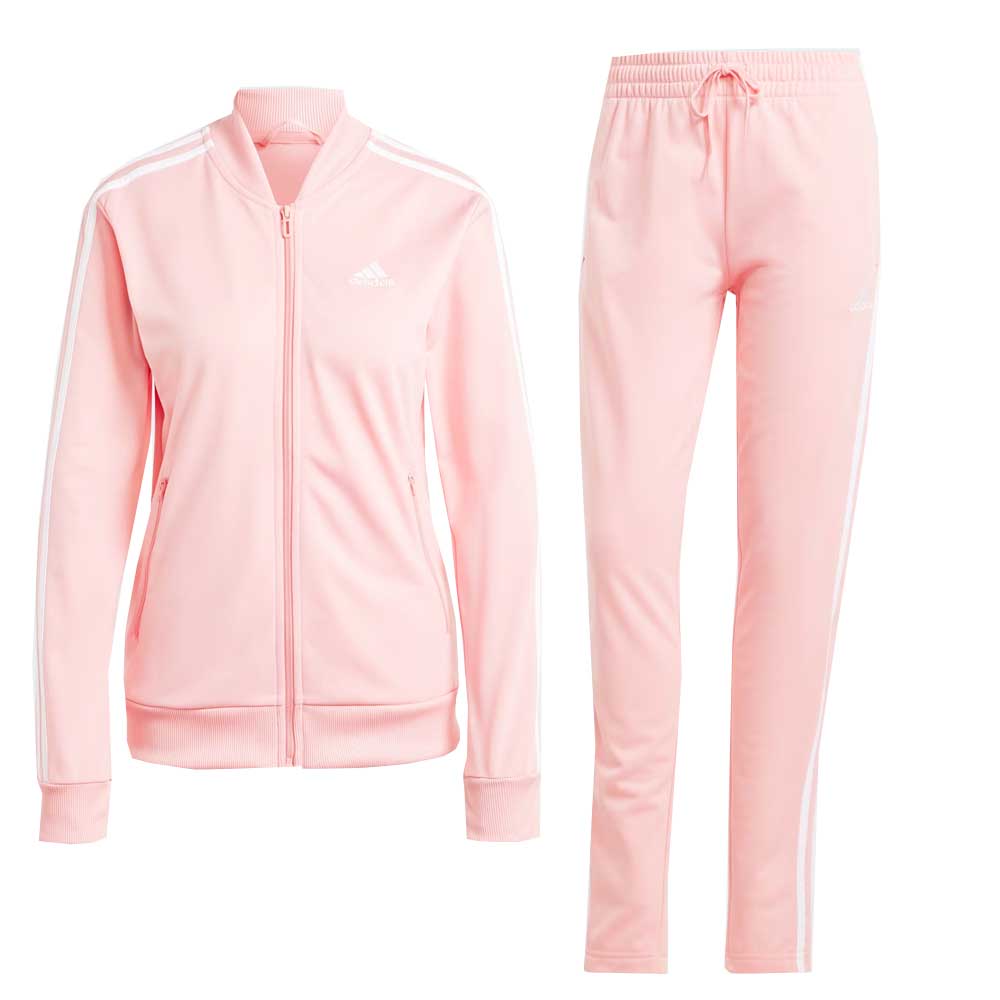 tuta sportiva essentials 3-stripes rosa da donna