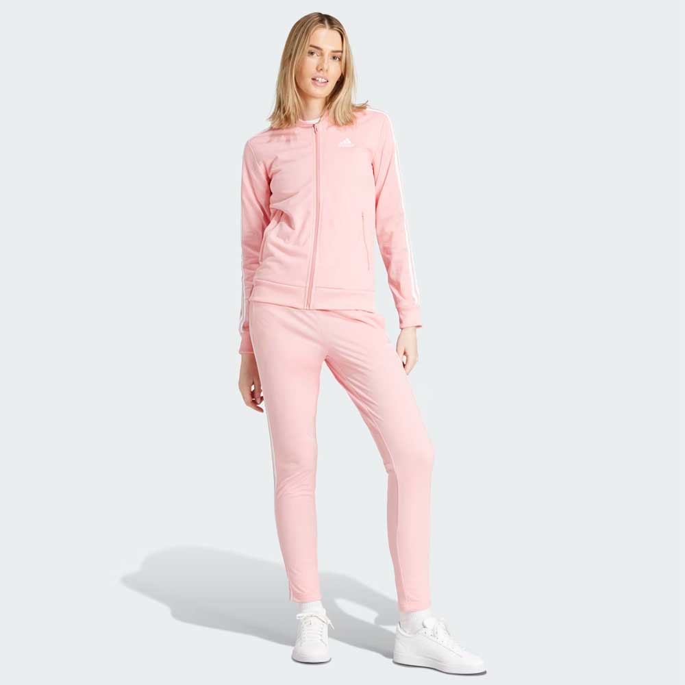 tuta sportiva essentials 3-stripes rosa da donna