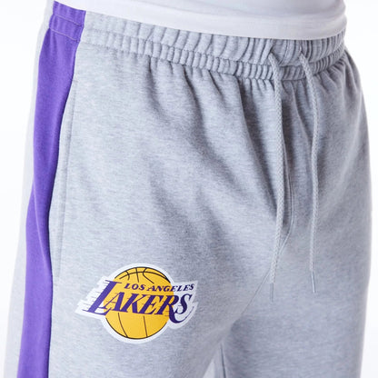 LA Lakers NBA Panel Grey Fleece Joggers