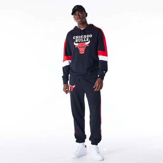 Chicago Bulls Colour Block Black Felpa con cappuccio Pullover