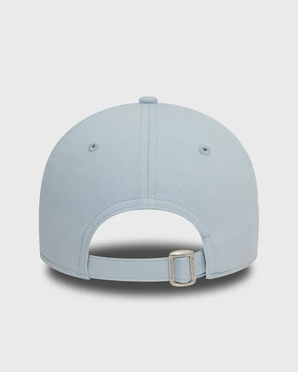 cappello new era azzurro logo bianco