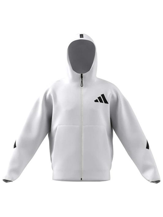 adidas Z.N.E. Full-Zip Hooded Track Jacket - White