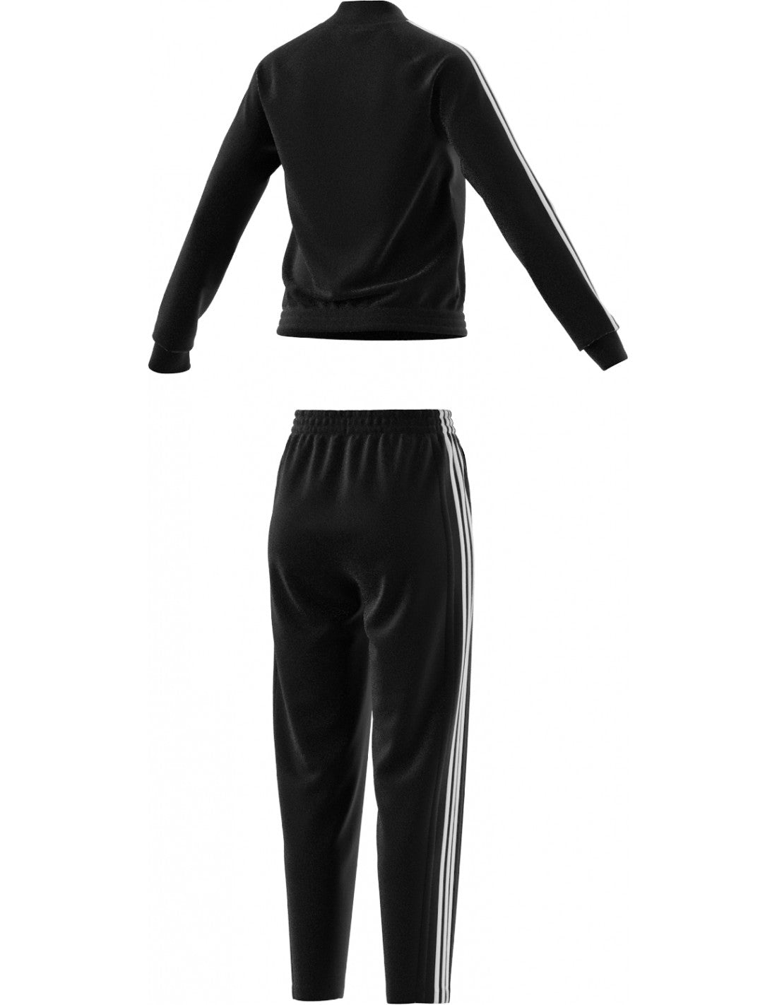 adidas tuta teamsport  nero slim fit