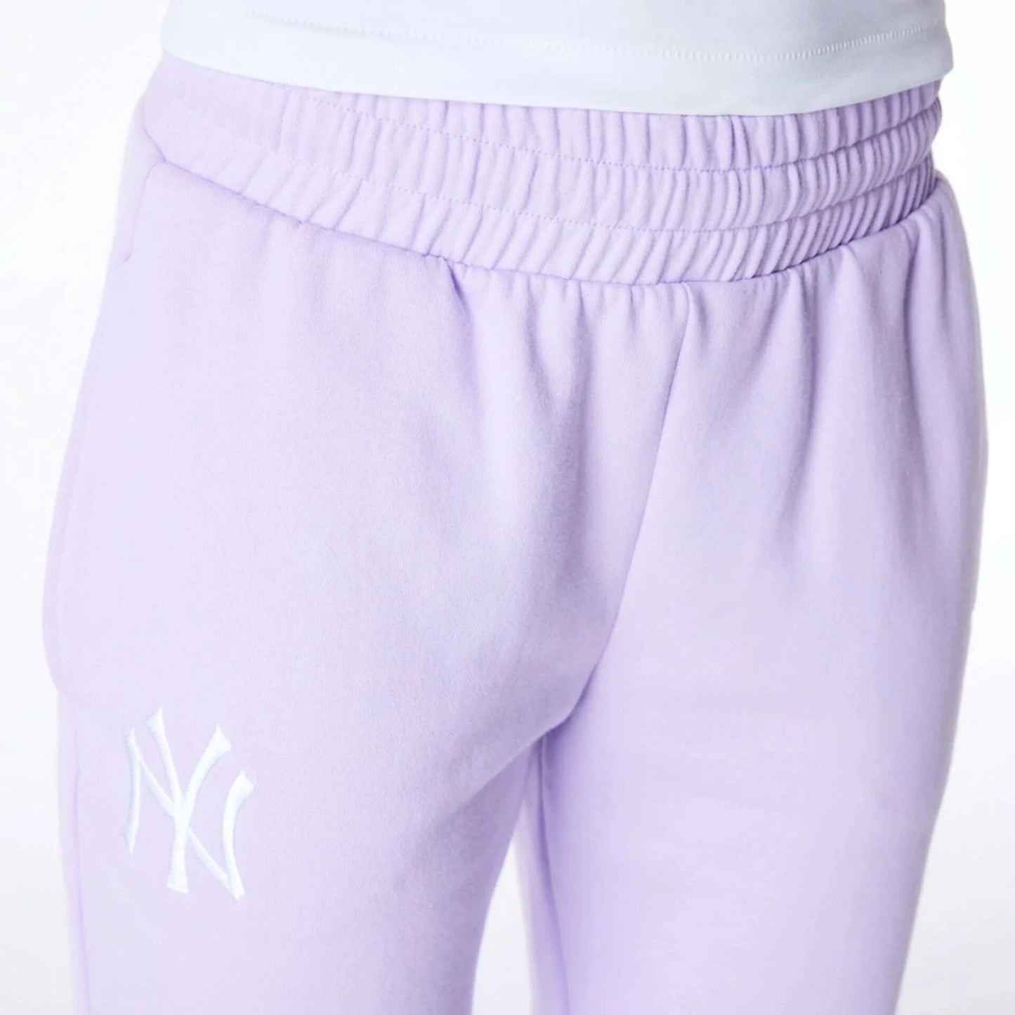 new era new york yankees pantaloni da jogging in pile viola pastello