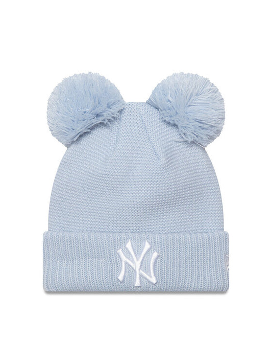 NEW ERA NEE CHILD DOUBLE POM BEANIE PASTEL BLUE