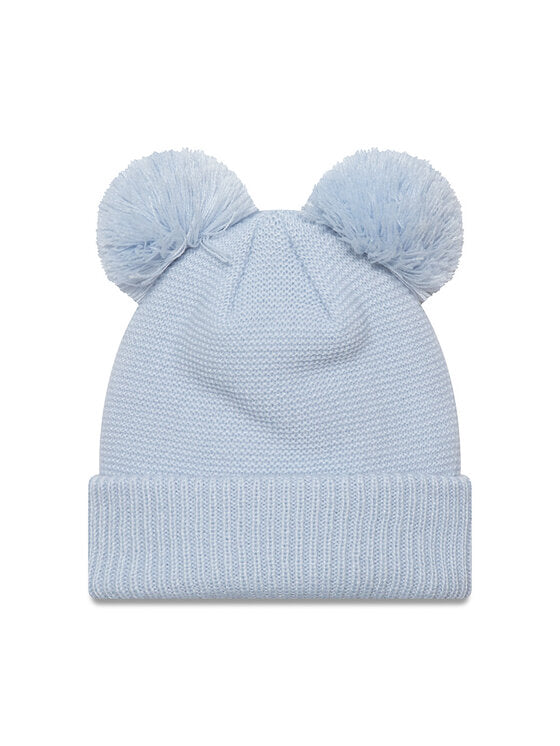 new era nee child double pom beanie pastel blue