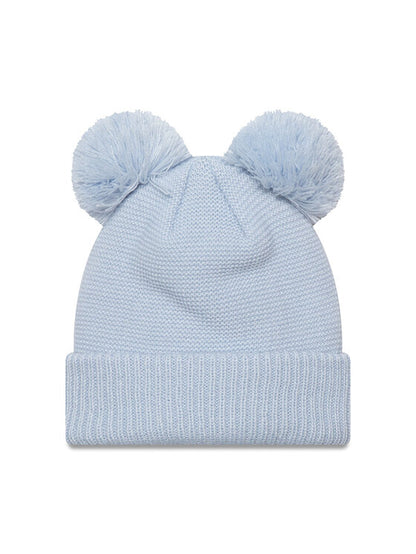 NEW ERA NEE CHILD DOUBLE POM BEANIE PASTEL BLUE