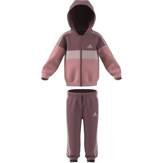 ADIDAS Tuta Tiberio 3-Stripes Colorblock Fleece rosa