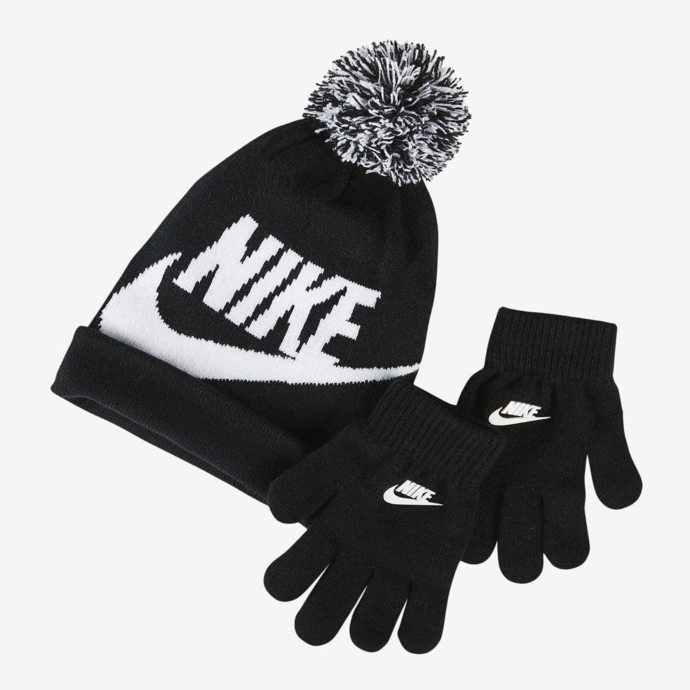 set cappellino+guanti nike nero