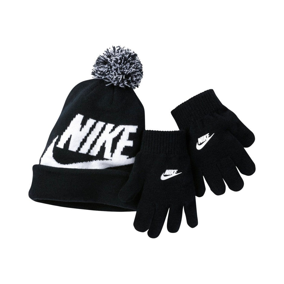 set cappellino+guanti nike nero