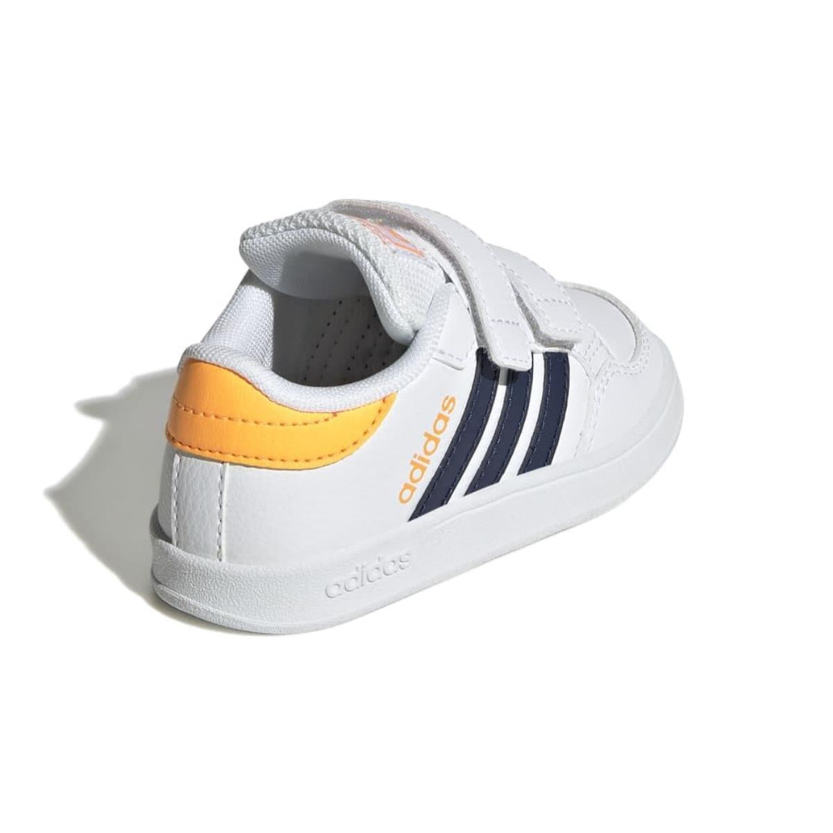 adidas breaknet cf i sneaker white blu yellow kids