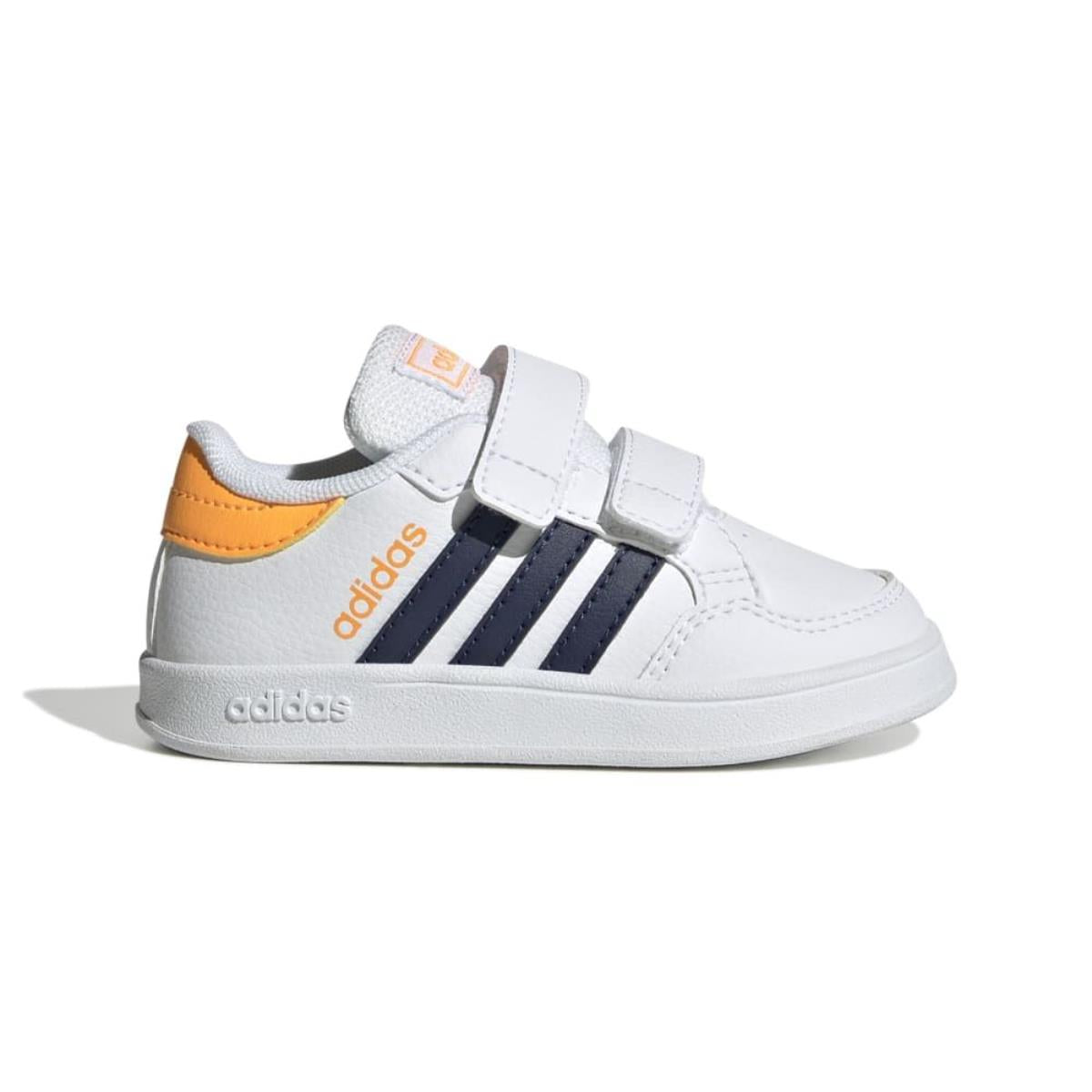 adidas breaknet cf i sneaker white blu yellow kids