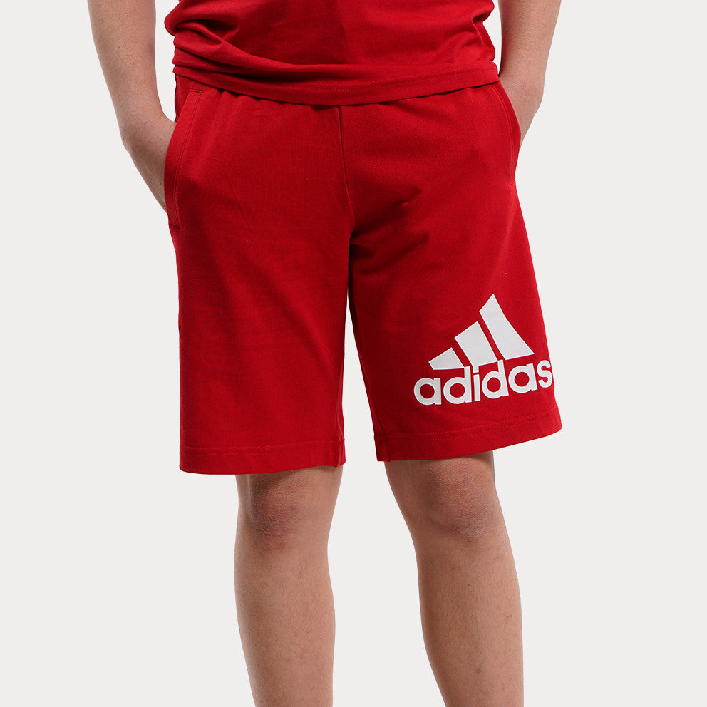 adidas  shorts essentials big logo cotton red kids